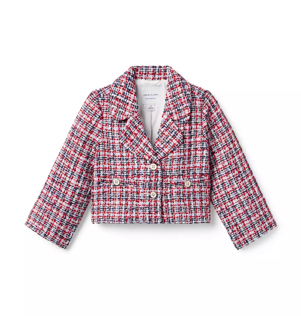 Janie and Jack Tweed cropped jacket