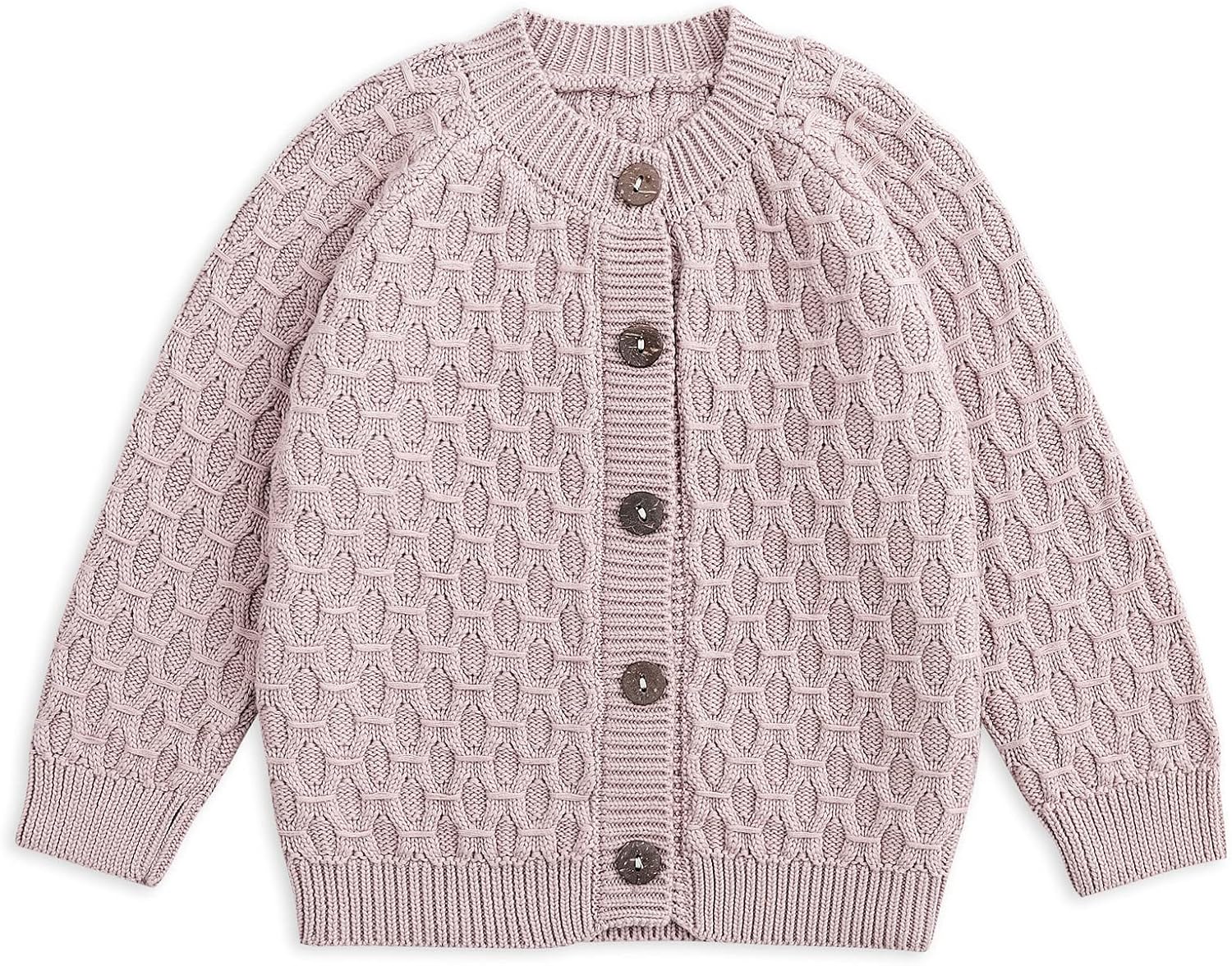 Simplee kids Cable knit button cardigan
