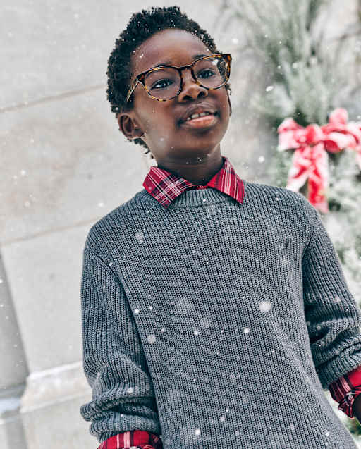 The Children's Place Long sleeve shaker stitch sweater